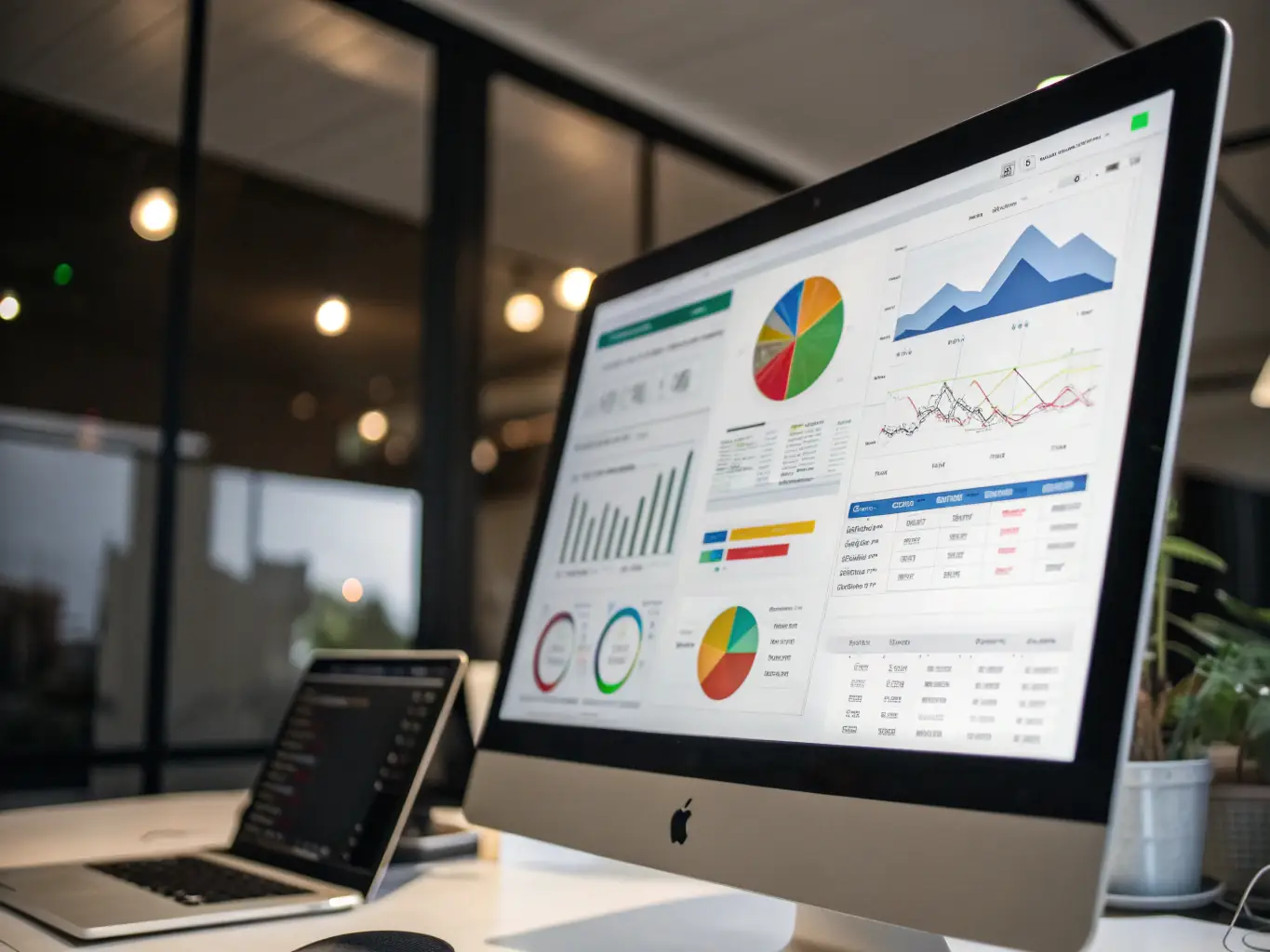 An image of a detailed analytics dashboard displaying key performance indicators (KPIs) and growth metrics, used in Axis Creative Consulting's reporting and analytics services.